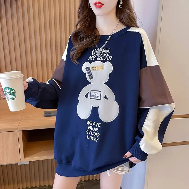 Top Trends: New Sweatshirt Women Oversized Hoodie Y2k Tops Loose Pullover Streetwear Korean Fashion Luxury Embroidery Designer Clothing Shoppable Styles