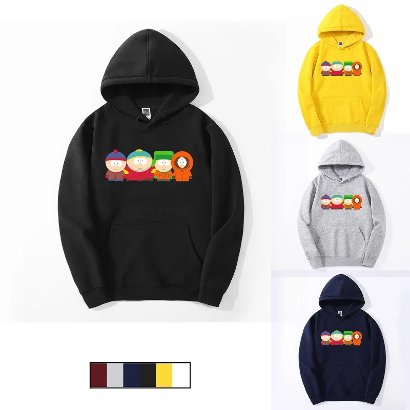 Top Trends: Cuat Usa Anime S-Souths Parks Hoodies Couple Hoodie Cartoon- Funny Couple Hoodies Sweater Kawaii Streetwear Sweatshirts Shoppable Styles