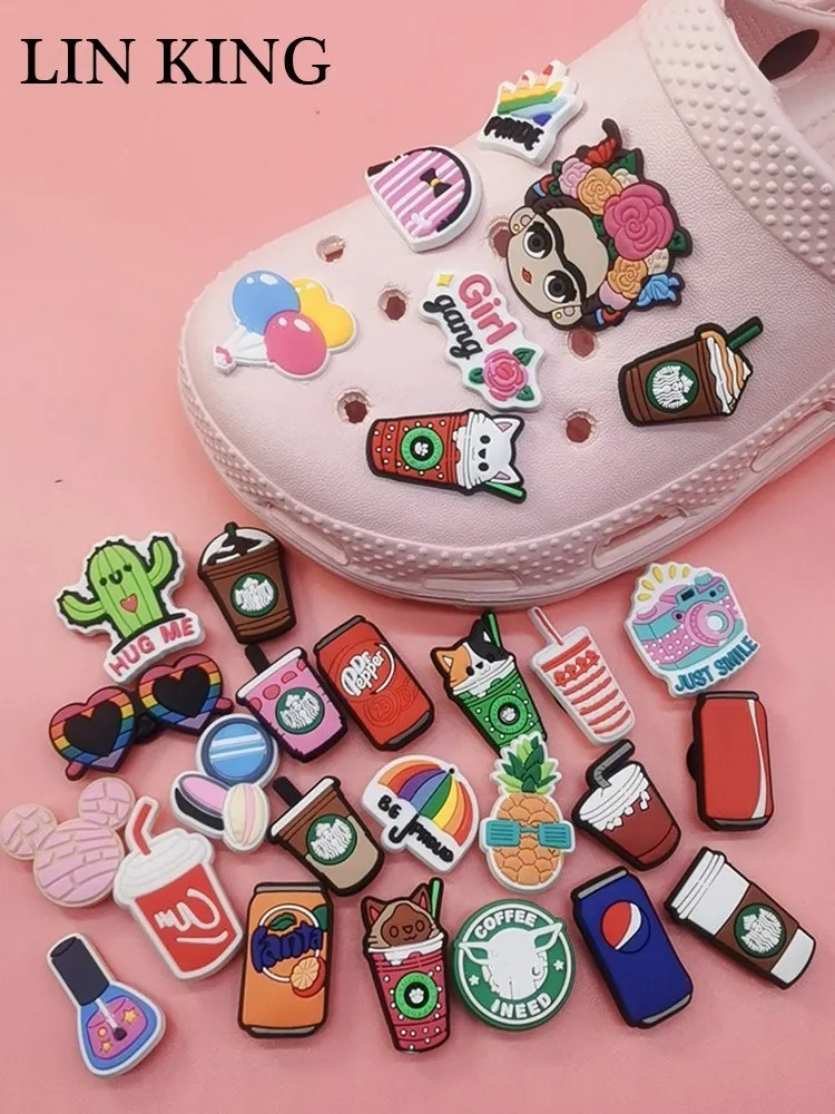 Top Trends: Kawaii Cartoon PVC Shoe Charms Croc Pin Jeans Decoration Shoe Accessories For Clogs Diy Buckle Ornaments Fit Bracelet Adult Gift Shoppable Styles