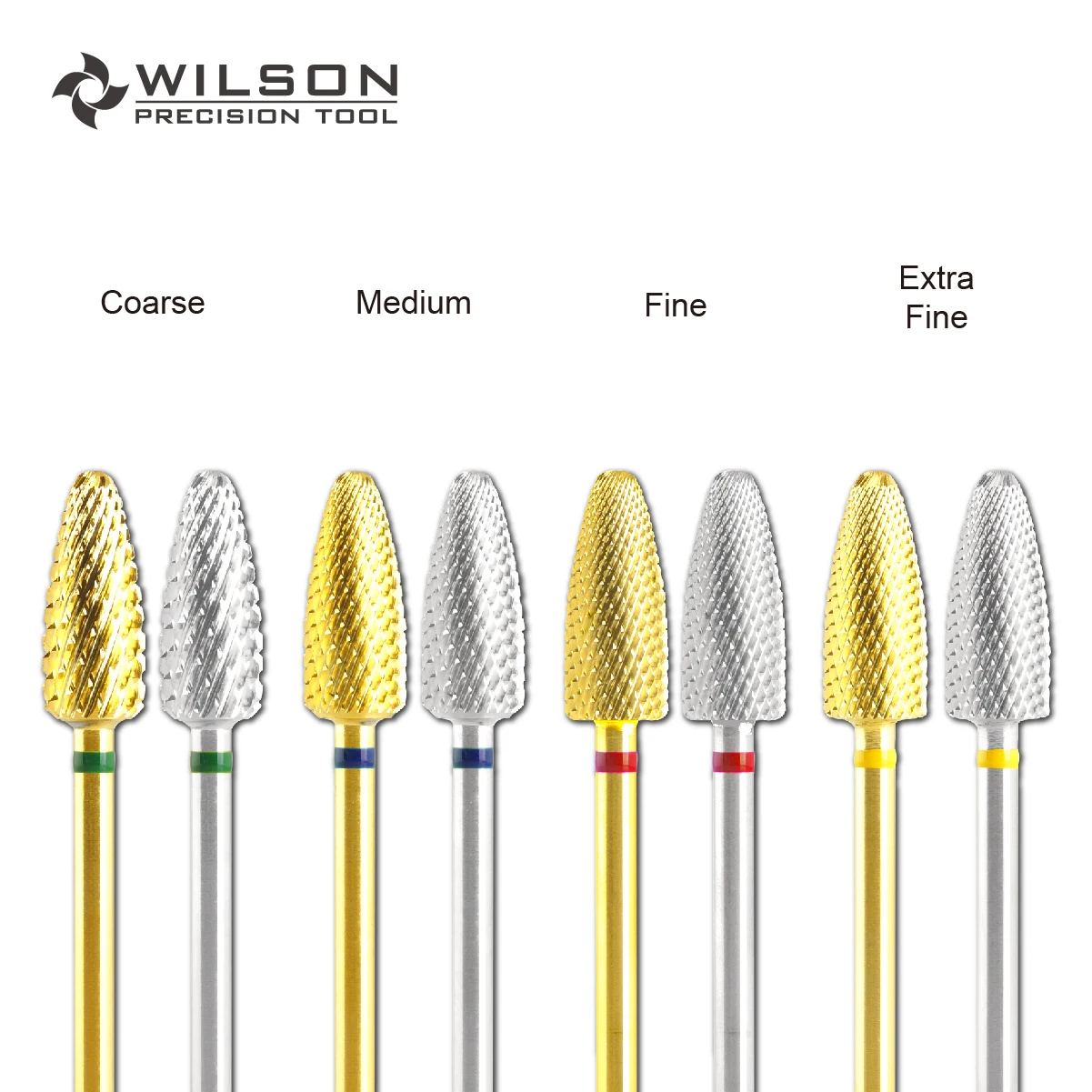 Top Trends: WILSON Upgrade Flame Bits Nail Drill Bits Remove Gel Gold / Silver Carbide Manicure Tool Hot Sale / Free Sh Shoppable Styles