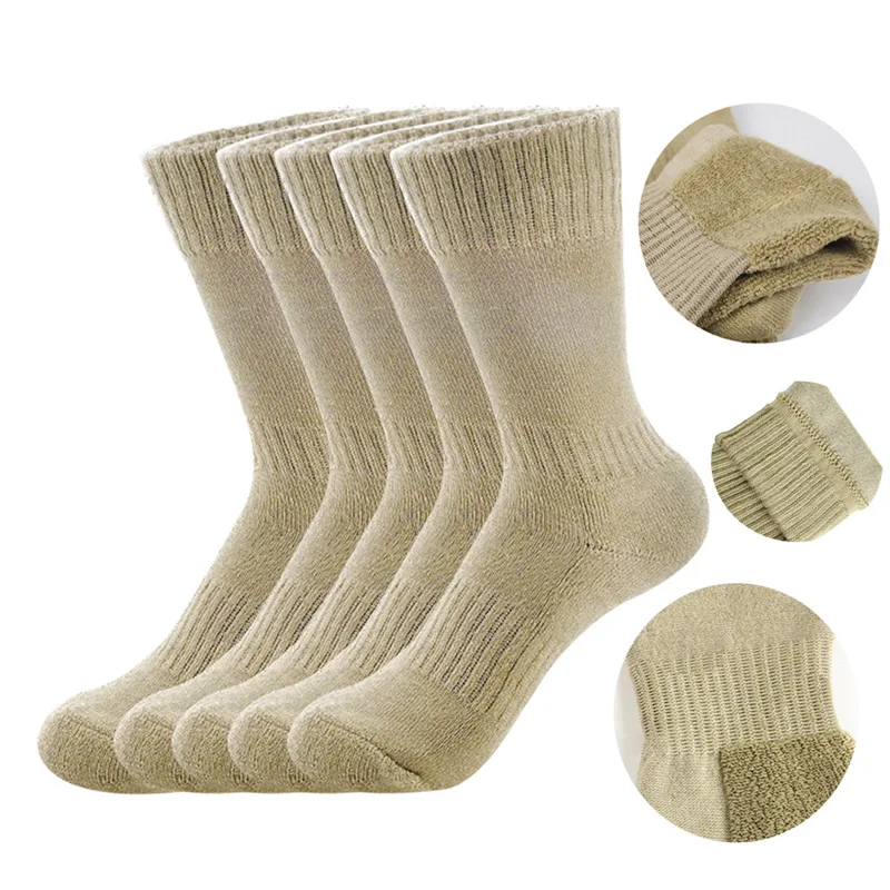 Top Trends: 1 Pairs Military Socks Men Winter Army Train Socks Moisture Wicking Mid Calf Thermal Work Boot Sports Hiking Trekking Socks Shoppable Styles