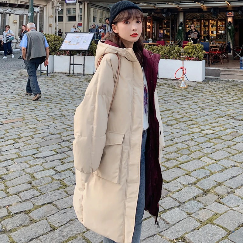 Top Trends: Women Jacket Parkas Warm Down Cotton Coats Winter Jackets Coat Quality Thick Parka Overcoat Outwear Fashion Korean Streetwear Shoppable Styles - Image 4