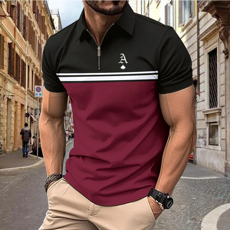 Top Trends: New Men&#039;s Casual Sports Polo Shirt Summer High Quality Printed Short-sleeved Polo Shirt Fashion Daily European T-shirt Shoppable Styles