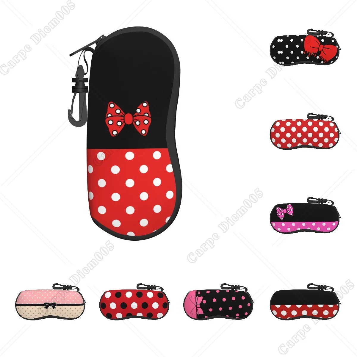 Top Trends: Cute Cartoon Mouse Charater Polka Dots Women Sunglasses Box Eyeglass Case Glasses Bag Eyewear Accessories One Size Print Shoppable Styles