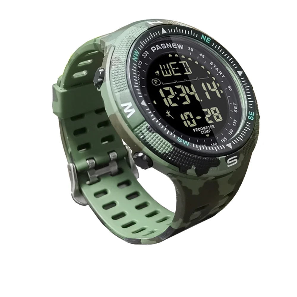 Top Trends: Waterproof Men Digital Compass Watch Path Return Pedometer Boy Electronic Hand Clock Submersible Military Sport Wristwatch Male Shoppable Styles