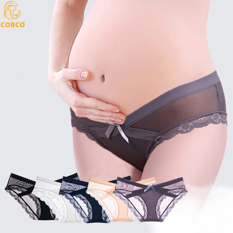 Top Trends: Summer Maternity Panties Seamless Lace Low Waist V Briefs For Pregnant Women Pregnancy Underwear Lingerie Shoppable Styles