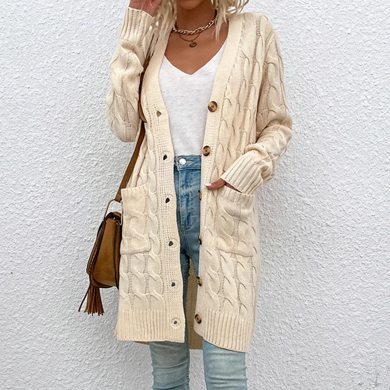 Top Trends: Fashion Women Sweater Button Up Long Sleeve Coat Thin Cardigan Casual Simple Knitted Clothing Office Lady Daily Life Shoppable Styles