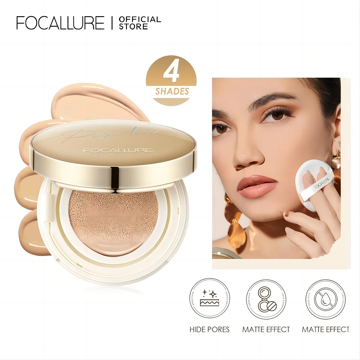 Top Trends: FOCALLURE Waterproof Matte Air Cushion Poreless BB＆CC Cream High Coverage Oil-control Soft Face Makeup Foundation Base Cosmetics Shoppable Styles