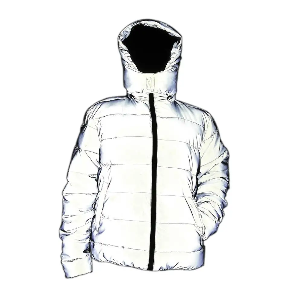 Top Trends: 2022 Men New Safe Night Reflective Thickening Warm Winter Cotton-padded Jacket Teenagers Noctilucent Hip Hop Hooded Clothes Shoppable Styles