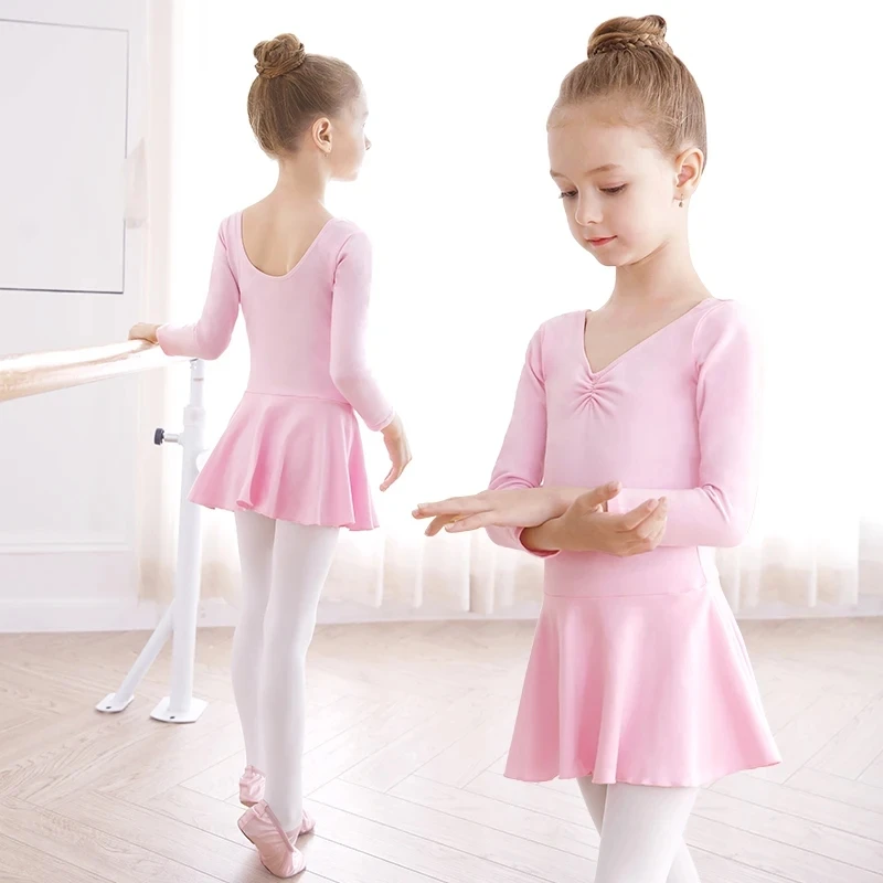 Top Trends: Kids Girls Cotton Gymnastics Leotard Ballet Dress Kids Short Sleeve Dance Leotard Tutu Dancewear Ballerina Clothes For Girls Shoppable Styles