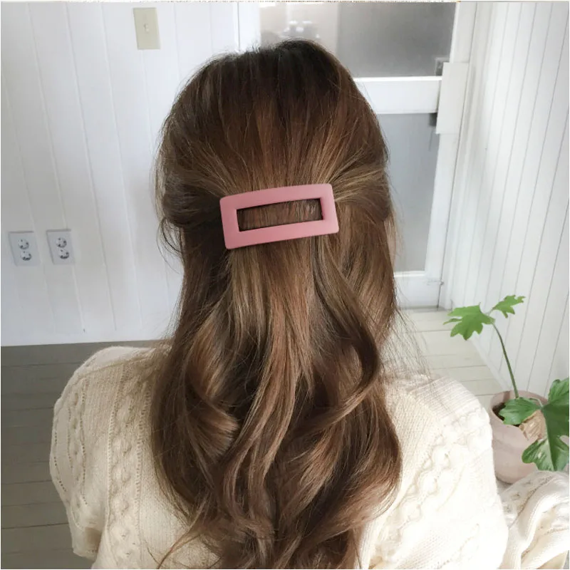 Top Trends: Korean Matte Snap Hair Clips Elegant Hairgrips Ponytail Holder Hair Claw For Women Girls Hairpins Fashion Hair Accessories Shoppable Styles