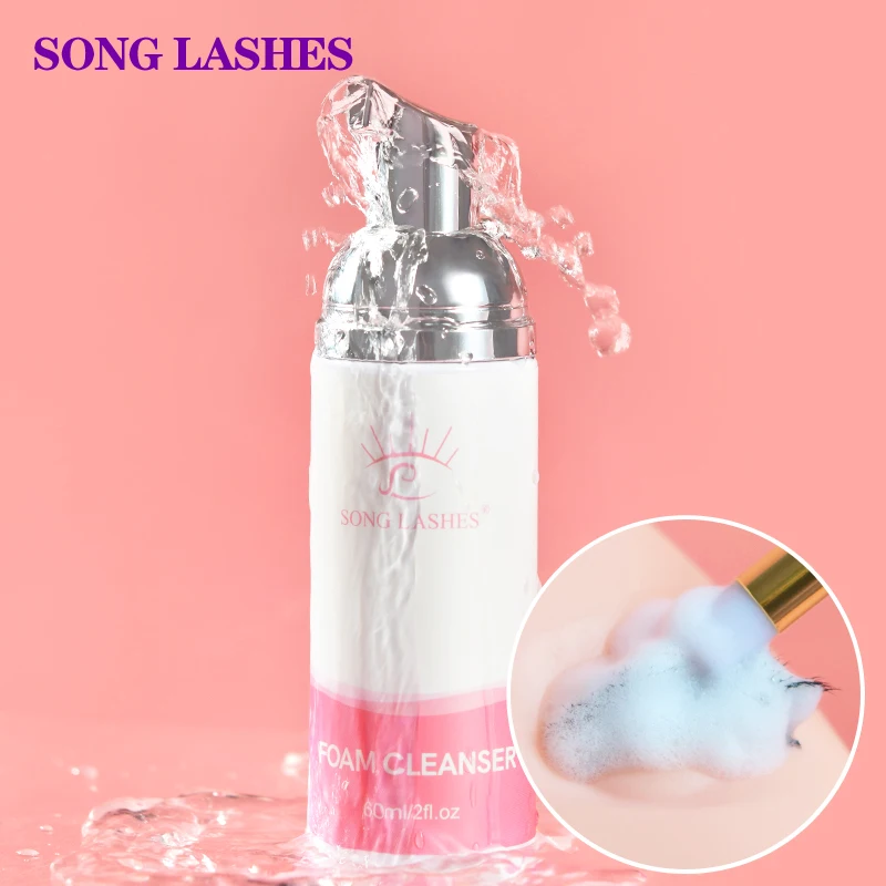 Top Trends: Eyelash Extension High Quality 60ml Eyelash Shampoo Gentle Cleansing Mosse Transparent Gentle Eyalsh Foam Cleanser Shoppable Styles