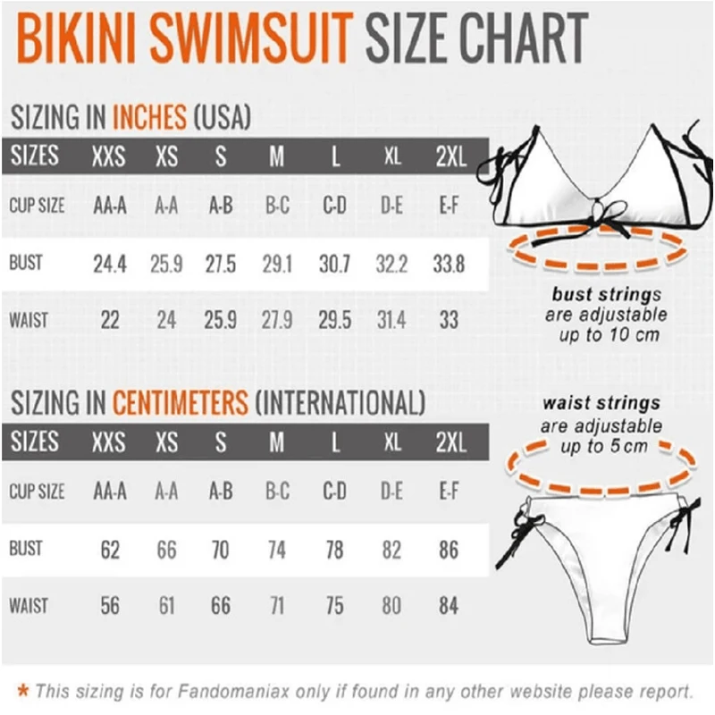 Top Trends: Anime Nami Cosplay Two Years Later Swimsuit Women Girl Bikini Split Suspenders Underwear Panties Swimming Pants 2Pcs Suit Shoppable Styles - Image 2