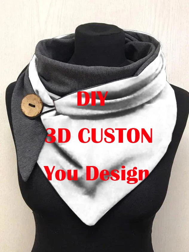 Top Trends: MCDV DIY Custom Design 3D Printed Warm Fleece Casual Scarf And Shawl For Women Drop Shipping Shoppable Styles