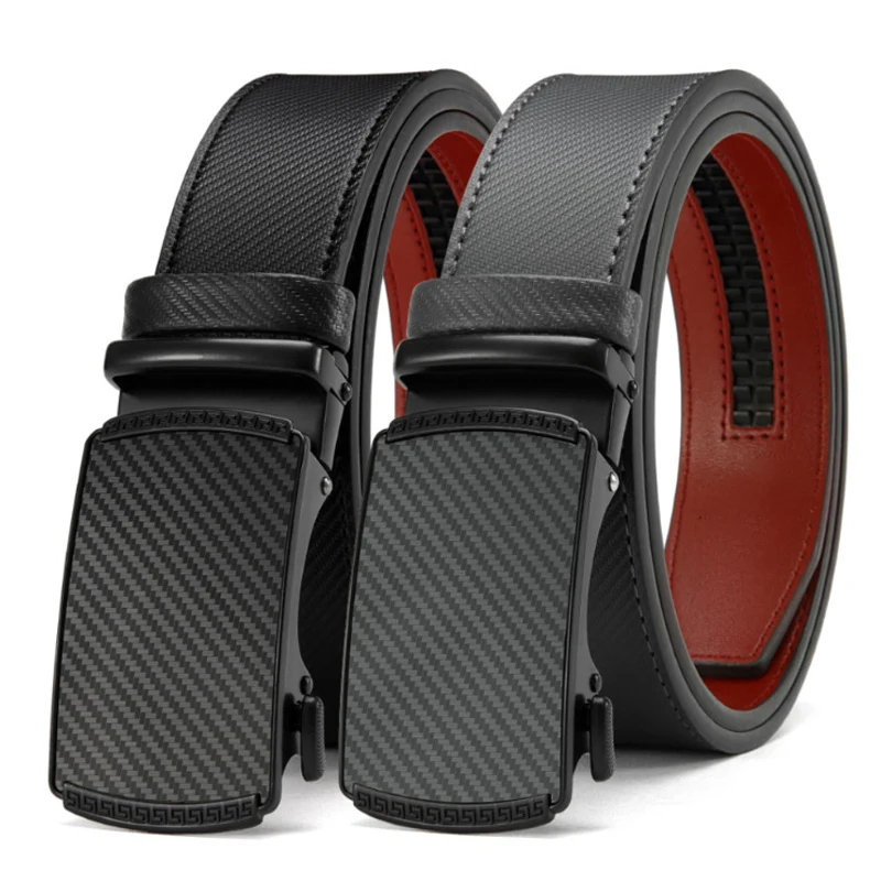 Top Trends: Leather Belt For Men Automatic Buckle Waistband High Quality Fashion Mens Belt For Jeans Shoppable Styles