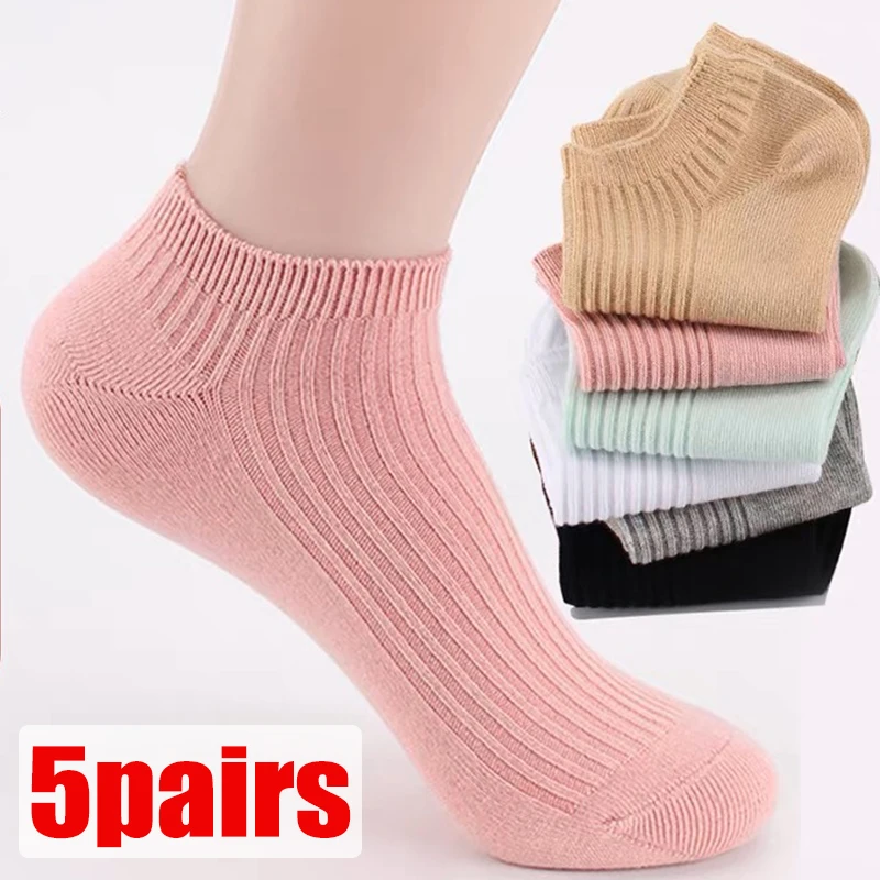 Top Trends: Women Invisible Boat Socks Summer Mujer Silicone Non-slip Chaussette Ankle Low Female Cotton Show Breathable Calcetines Shoppable Styles