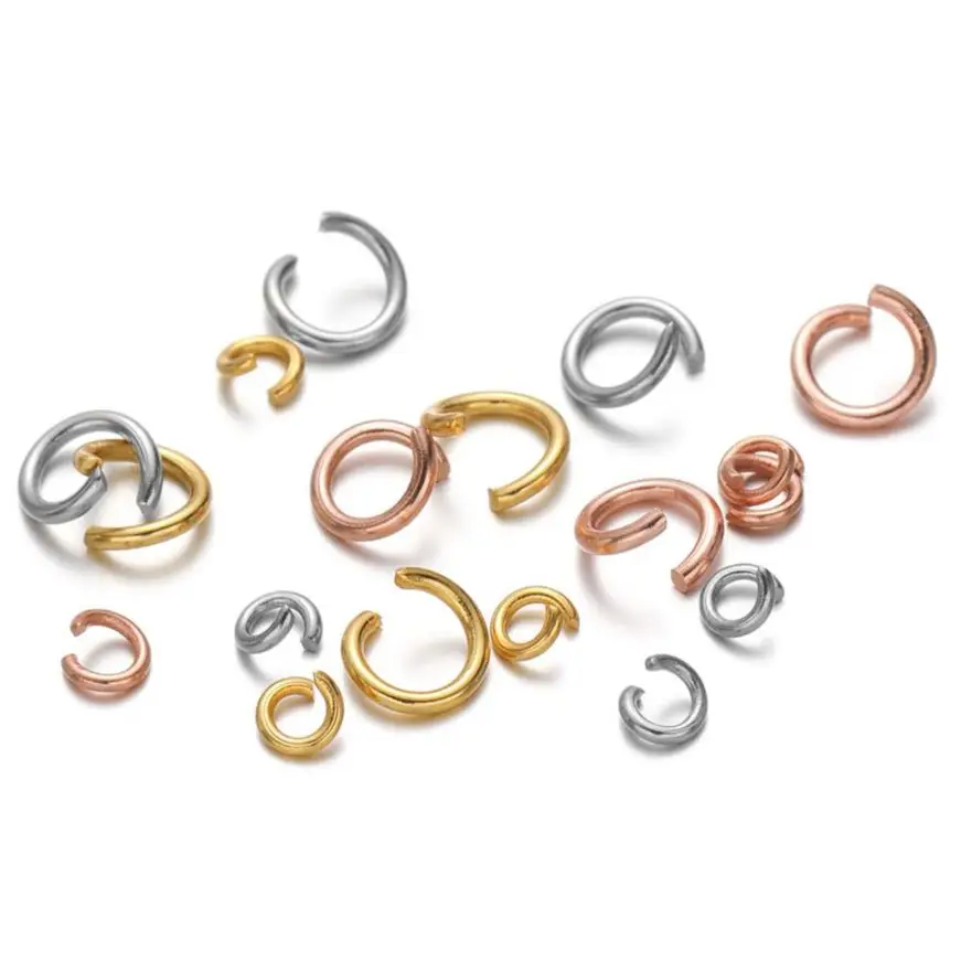 Top Trends: 100-200pcs / lot Stainless Steel Open Jump Rings Split Rings Connectors For DIY Jewelry Making Findings Accessories 3mm 5mm Shoppable Styles - Image 3