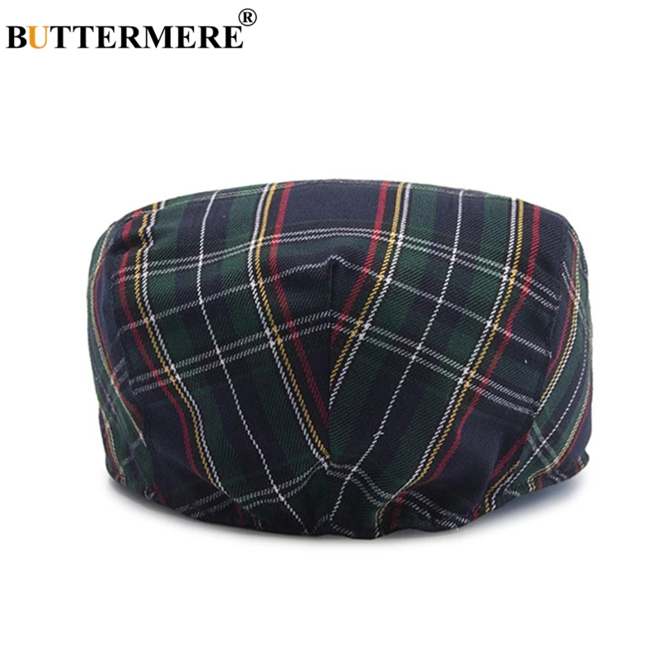 Top Trends: BUTTERMERE Womens Plaid Flat Caps Male Casual Cotton Vintage Berets Hats Summer Spring Classic Checkered Stylish Gatsby Cap Shoppable Styles - Image 6