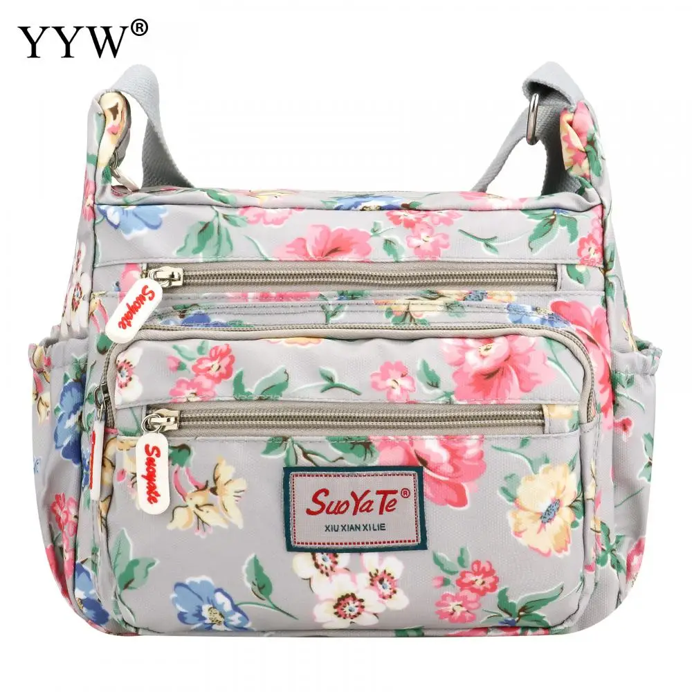 Top Trends: Womens Multi-Pocket Casual Crossbody Handbags Waterproof Canvas Printed Shoulder Messenger Bags For Shopping Hiking Daily Use Shoppable Styles