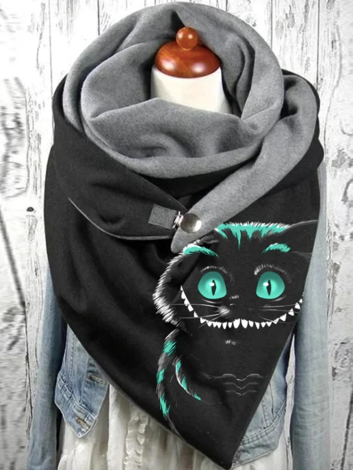 Top Trends: Smile Punk Cat Casual Scarf And Shawl For Women Shoppable Styles