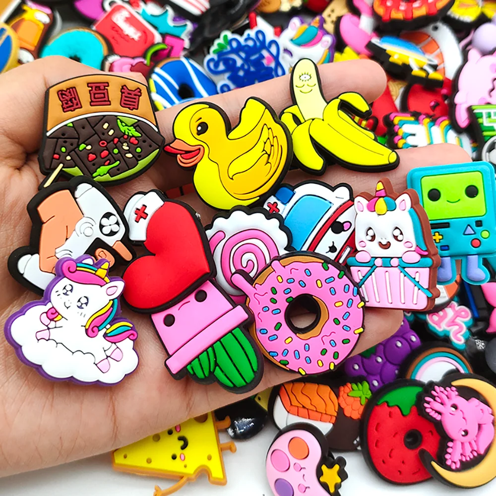 Top Trends: Wholesale Random 20-300Pcs Shoe Charms Cute Cartoon Shoe Decoration For Buckle Shoe Accessories Kids Gift Shoppable Styles