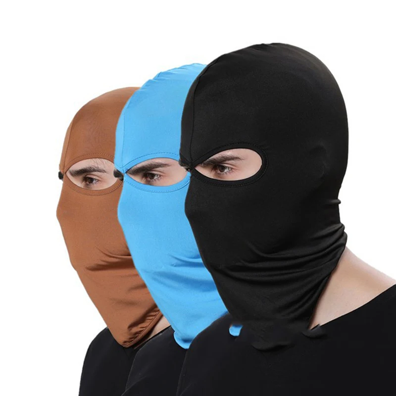 Top Trends: 2 Hole Full Face Mask Summer Balaclava Hood Army Tactical CS Hat Cycling Bicycle Motorcycle Mask Outdoor Sports Quick-Drying Hat Shoppable Styles - Image 2