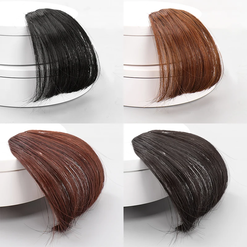 Top Trends: MANWEI Synthetic Wig Air Bangs Natural Black Brown Fake Hair Fringe Extension For Women Everyday Wear Shoppable Styles