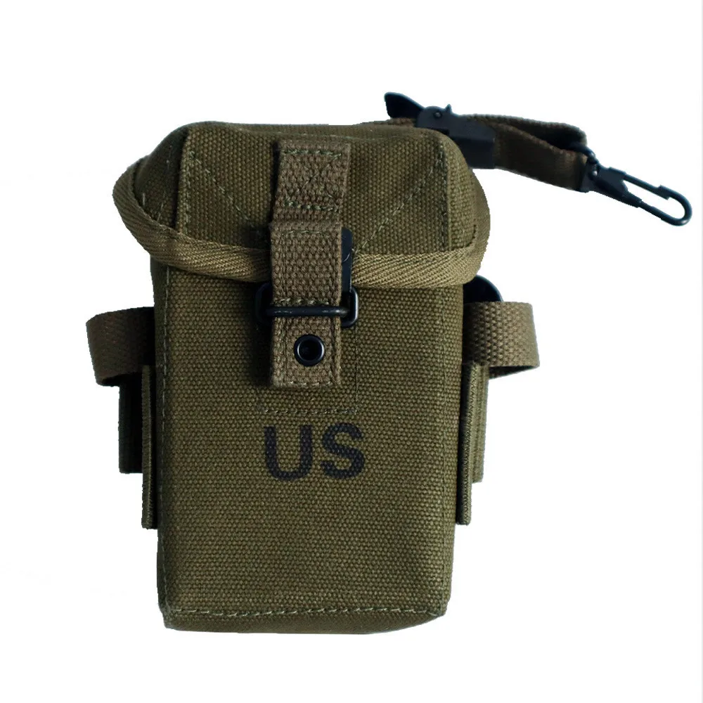 Top Trends: M1956 Long Pouch American 20rd Hard Purse Retro WW2 US Army Vietnam Universal Ammo Pack Storage Belt Packet Shoppable Styles