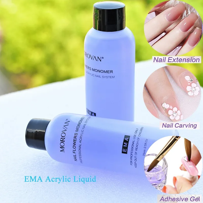 Top Trends: 1Bottle EMA Acrylic Liquid 40 / 75 / 120ml Liquid Monomer Carve Extension For Acrylic Powder Manicure Build Tips Acrylic Nail Liquid Shoppable Styles