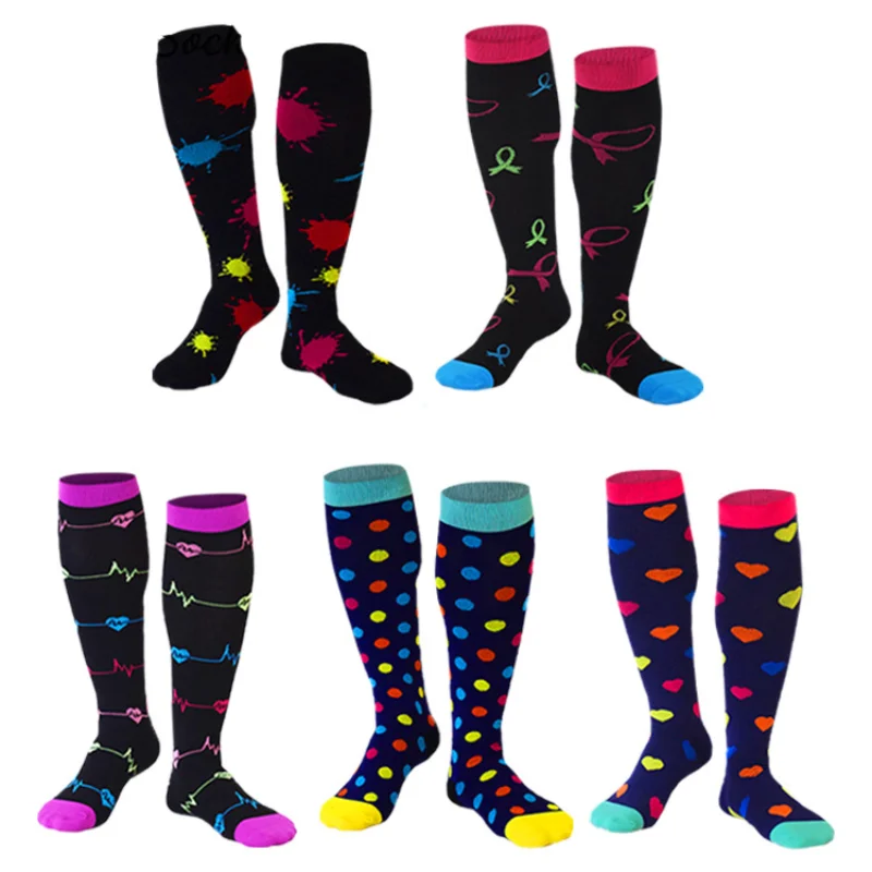 Top Trends: Fashion Men Compression Socks Fit Varicose Veins Socks Men Women Outdoor Knee High Nurse Unisex Sport Player Socks Shoppable Styles