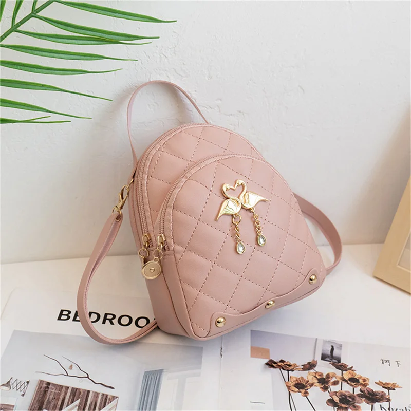 Top Trends: PU Leather Shoulder Mini Small Backpack Multi-Function Ladies Phone Pouch Pack Ladies School Backpack Bags For Women Mochilas Shoppable Styles - Image 6