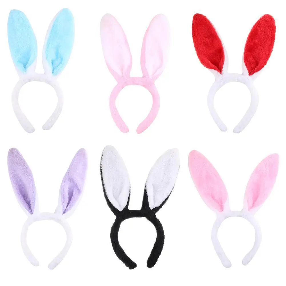 Top Trends: Cute Plush Bunny Ears Headband Easter Soft Rabbite Ears Hair Bands For Women Girls Anime Cosplay Decorations Hairwear Dress Up Shoppable Styles