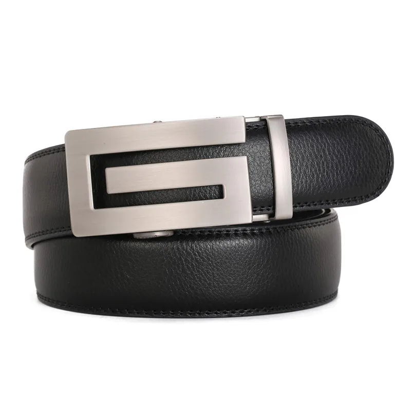 Top Trends: Men&#039;s Leather Belt Business Automatic Belt Luxury Brand Designer Cowhide White Ratchet Belts For Man Red 130cm Shoppable Styles