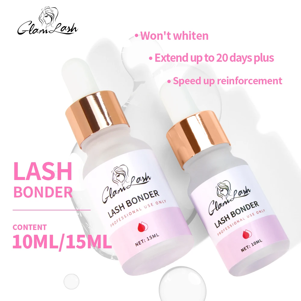 Top Trends: GLAMLASH 10ml / 15ml Lashes Super Bonder For Eyelash Extension Bonder Private Label Grafting Eyelash Glue Quick Drying Long Last Shoppable Styles