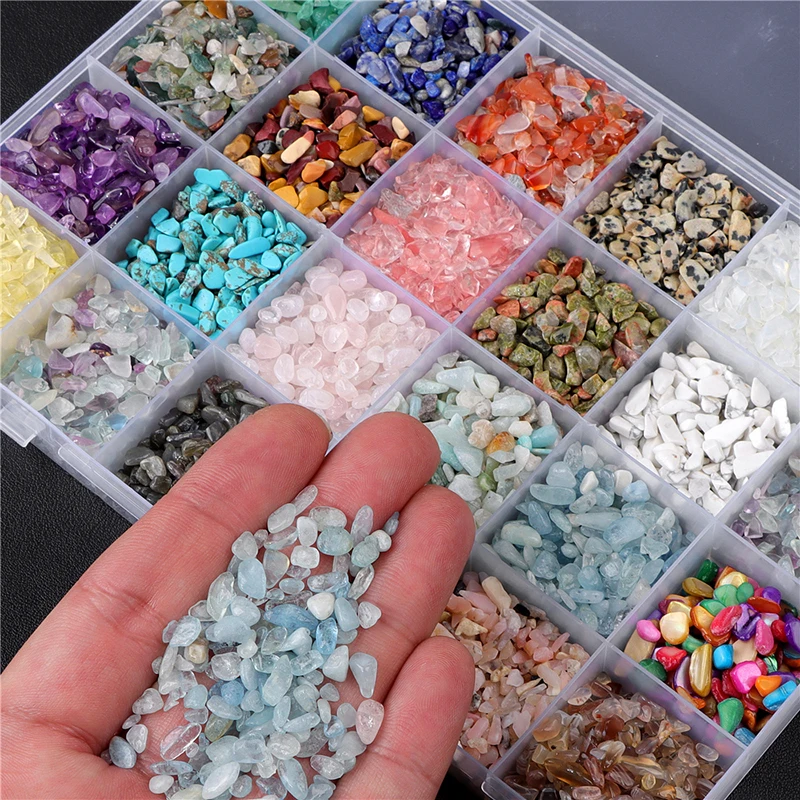 Top Trends: 3-5MM Natural Stone Gravel Crystal Chips Quartz Ore Minerals Reiki Healing Tumbled Agates Lapis Lazuli DIY Home Aquarium Decor Shoppable Styles