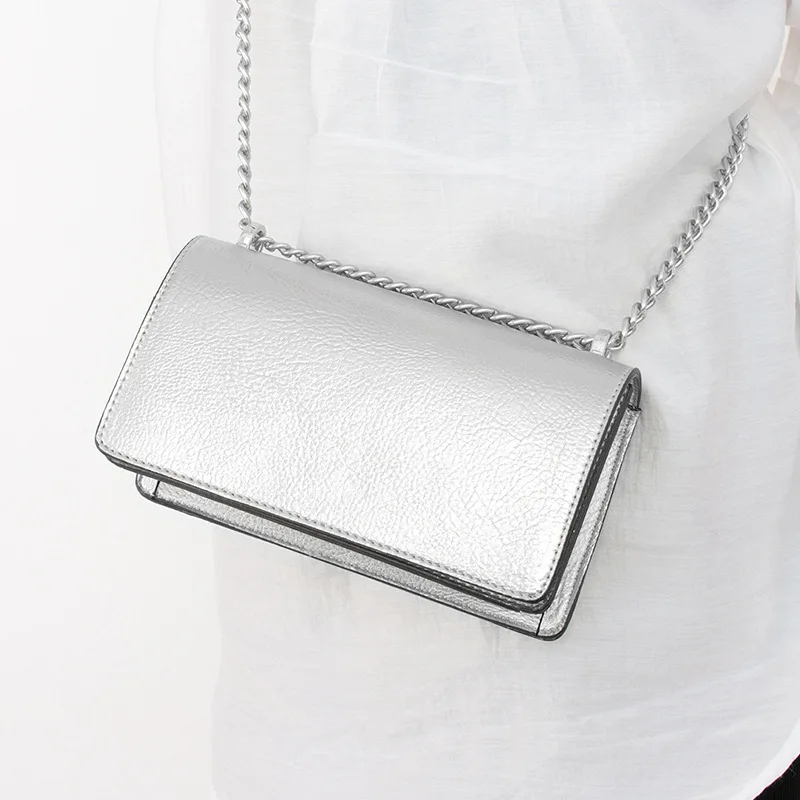 Top Trends: Women's Small Handbag Mirror Silver Party Purse Wallet On Chain PU Leather Reflective Light Square Shine Evening Bag Crossbody Shoppable Styles