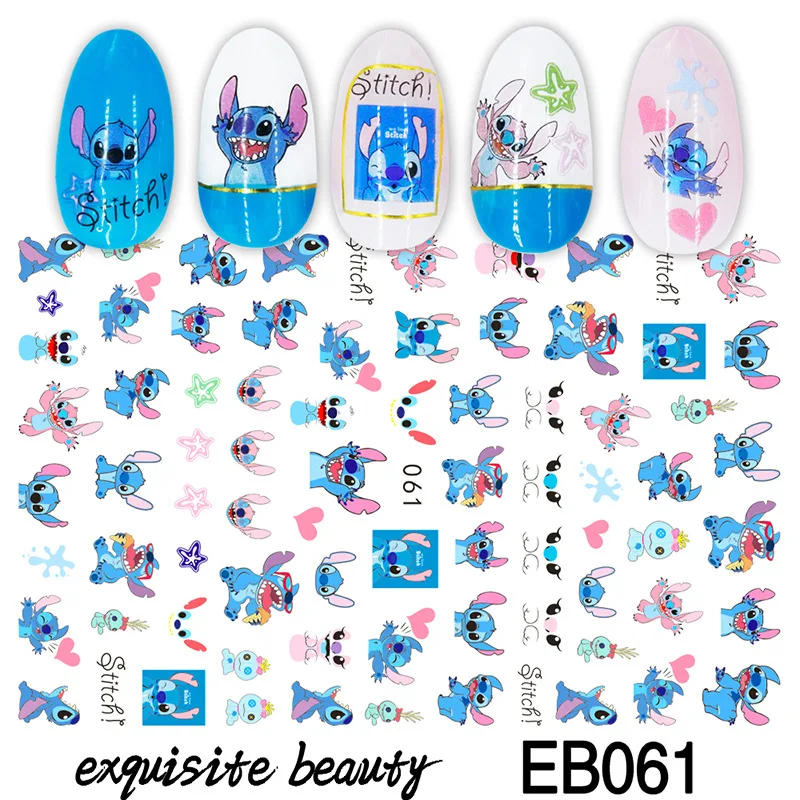 Top Trends: 1PCS Nail Art Sticker Disney Mickey Minnie On The Run Princess Stitch Lacquer Strips For Nails The Lion King Sliders For Nails Shoppable Styles