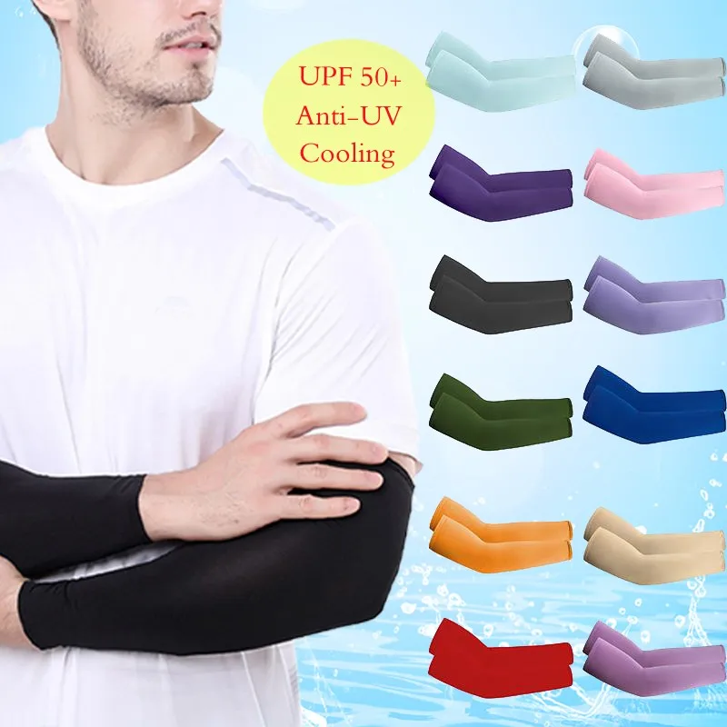 Top Trends: Summer Cool Cycling Sleeve Sunscreen Sports Arm Sleeves Anti-UV Sports Safety Fitness Arm Cover Unisex Running Sunscreen Sleeves Shoppable Styles