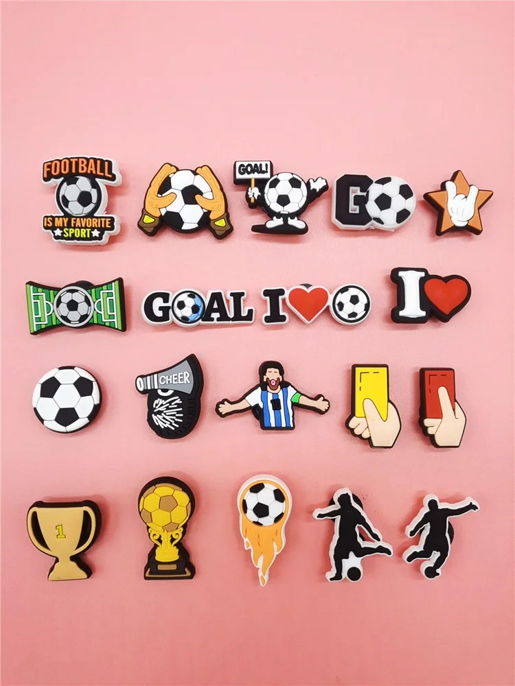 Top Trends: Original Football Shoe Charms Diy PVC Buckle Decorations Funny Clog Shoes AccessoriesWomen Garden Shoes Ornaments For Adult Kids Shoppable Styles