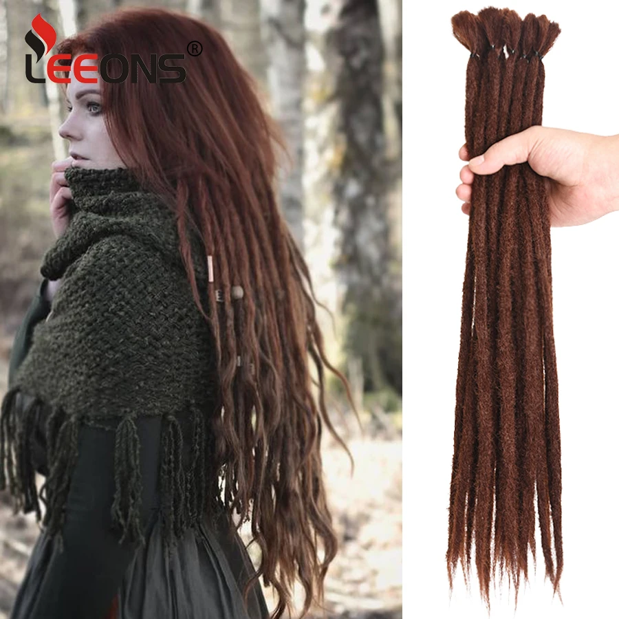 Top Trends: Synthetic 100% Handmade Dreadlocks Extensions Fashion Reggae Hair 20Inch Soft Crochet Dreadlock Braids Hair Ombre Color 5Pcs / Lot Shoppable Styles