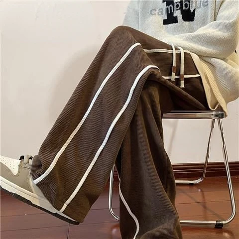 Top Trends: Fashion Street Korean Women Casual Straight Leg Pants American Spring Summer Y2K Couple Personality Harajuku Simple Sweatpants Shoppable Styles