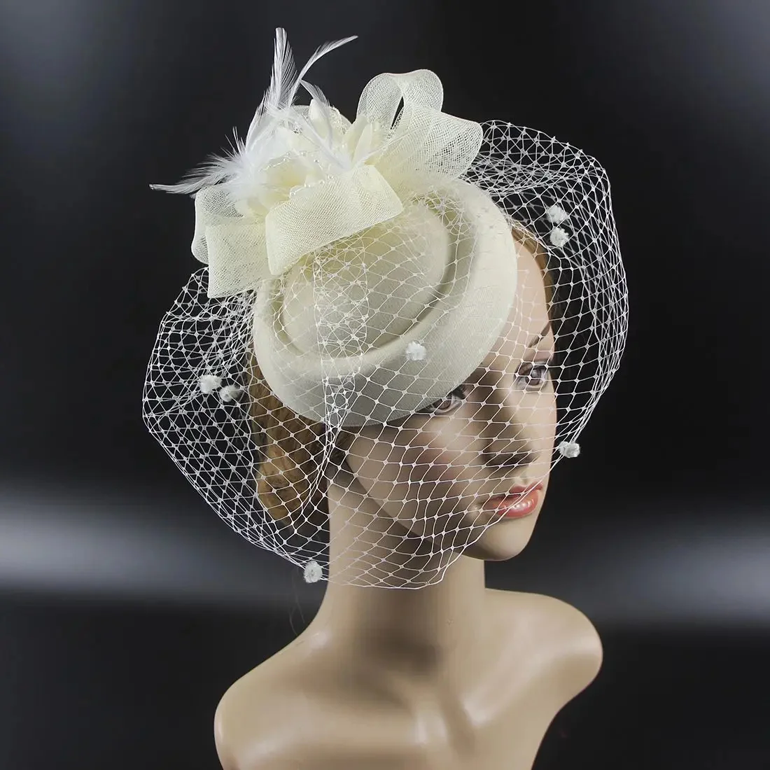 Top Trends: 2023 New Fascinators Hat Women's Pillbox Hats And Headgear For Weddings Headband Tea Party Hair Clip Mesh Veil Headwear For Lady Shoppable Styles