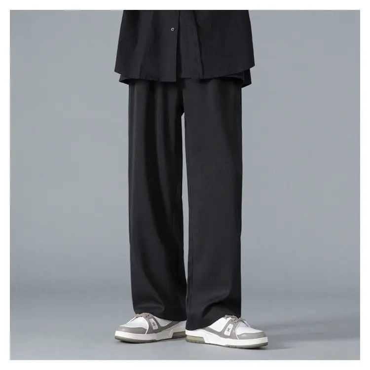 Top Trends: 2023 New Spring And Autumn Season Fashion Simple Casual Loose Oversize Versatile Slim Straight Leg Wide Leg Sports Pants Shoppable Styles