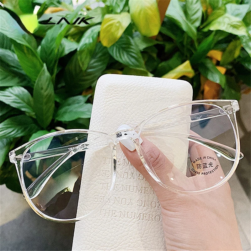 Top Trends: Transparent Computer Glasses Frame Women Men Anti Blue Light Round Eyewear Blocking Glasses Optical Spectacle Eyeglass Shoppable Styles