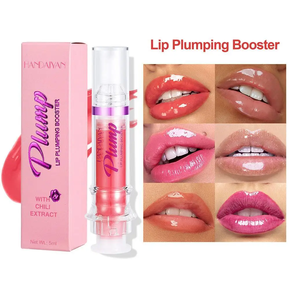 Top Trends: Needle Tube Lip Gloss Mirror Lip Plumper Clear Lip Glaze Lipstick Moisturizing Lip Oil Makeup Long Lasting Lip Gloss Cosmetics Shoppable Styles