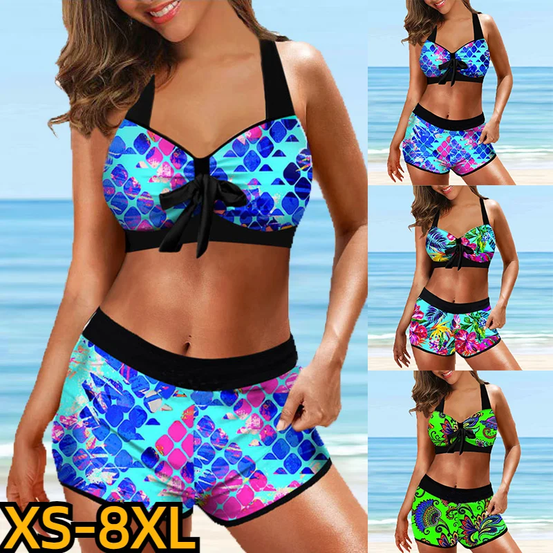 Top Trends: Summer Swimsuit Two Piece Set Beachwear Women Swim Suit Female Sexy Vintage Bathing Suit Bikini New Design Printing Swimwear Shoppable Styles