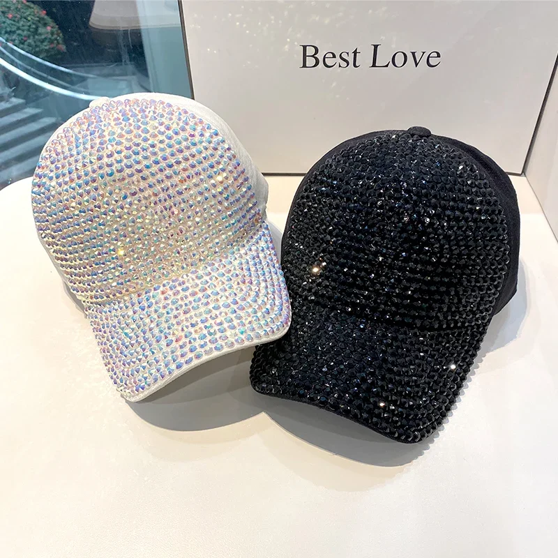 Top Trends: Summer Ladies Baseball Cap Korean Wild Spring And Autumn Rhinestone Caps Fashion Personality Street Highlights Hip-hop Hats Shoppable Styles