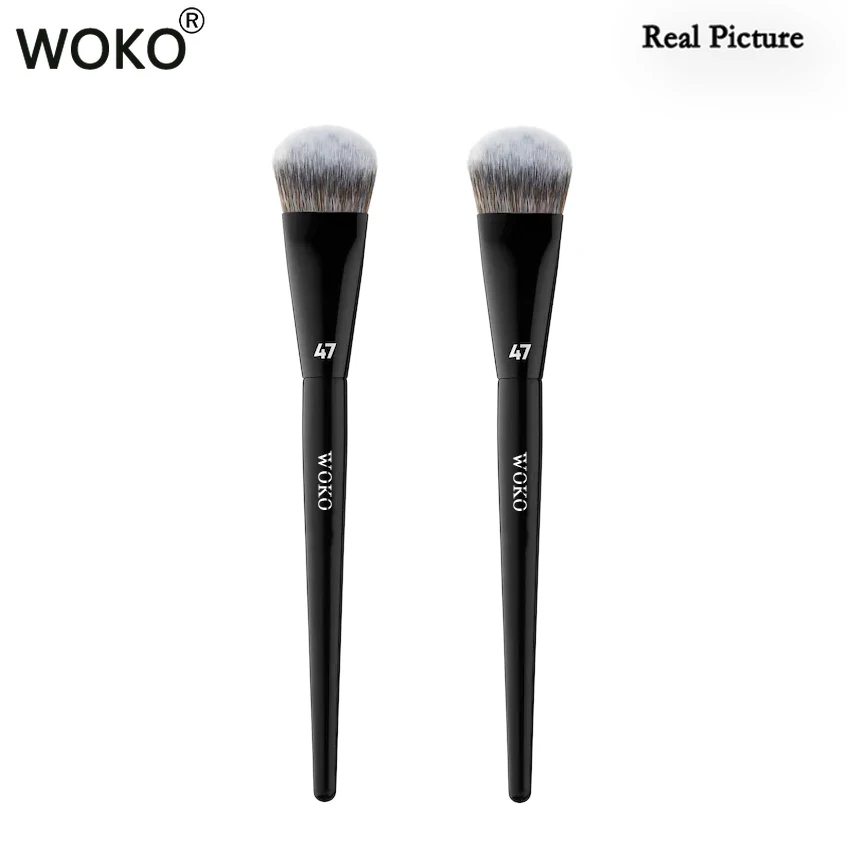 Top Trends: PRO 47 Foundation Brush Broom Foundation Shadow Brush Liquid Cream Blending Blush Angled Professional Makeup Brush Cosmetic Tool Shoppable Styles