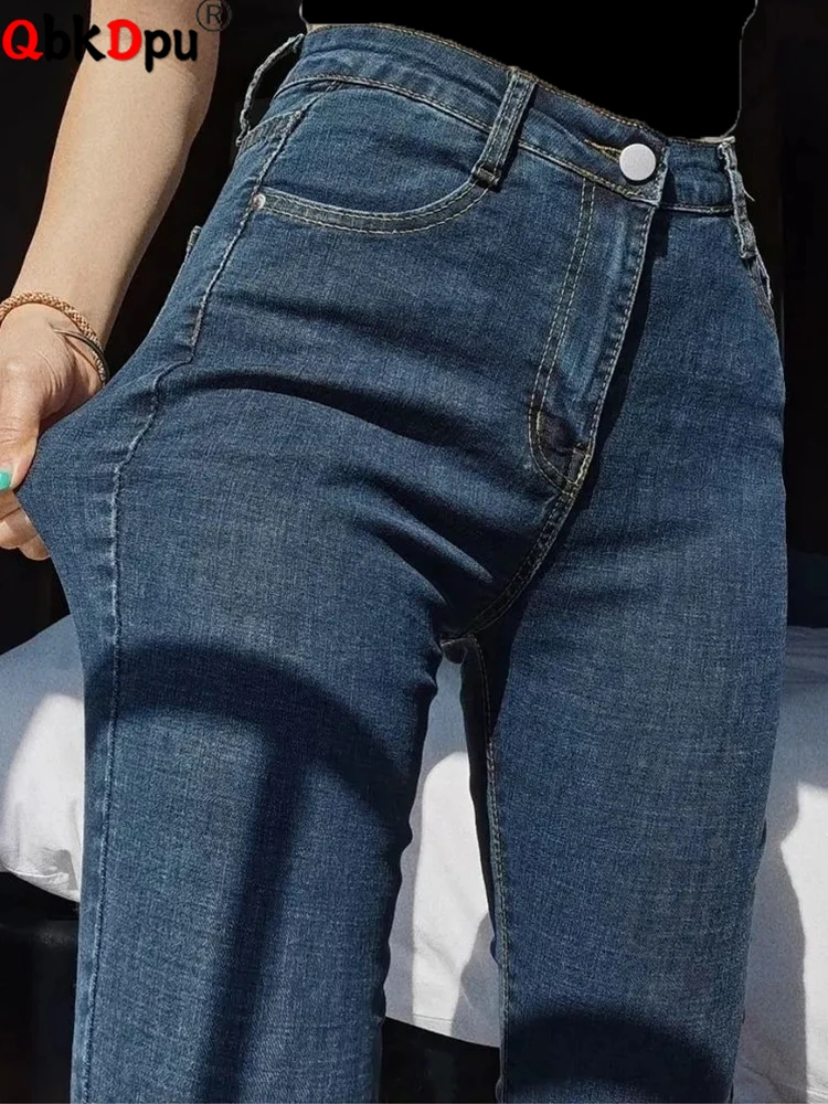 Top Trends: Slim Skinny High Waist Pencil Jeans Oversized 9xl Korean Ankle-length Denim Pants Casual Strecth Sexy Leggings 2023 New Vaqueros Shoppable Styles