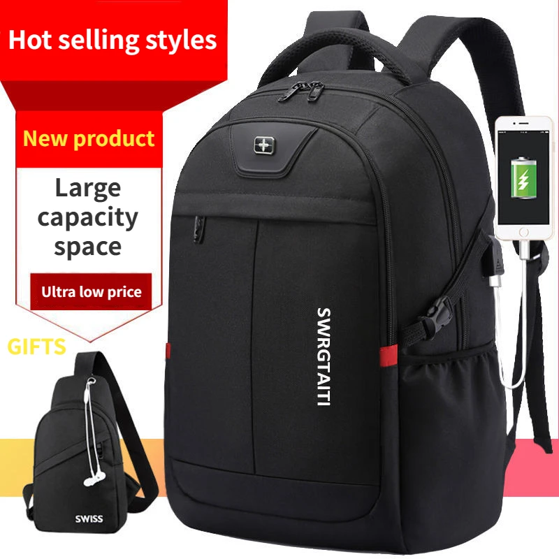 Top Trends: New Men&#039;s Backpack High School Middle School Student Backpack High Capacity Waterproof Travel Business Computer Backpack Shoppable Styles